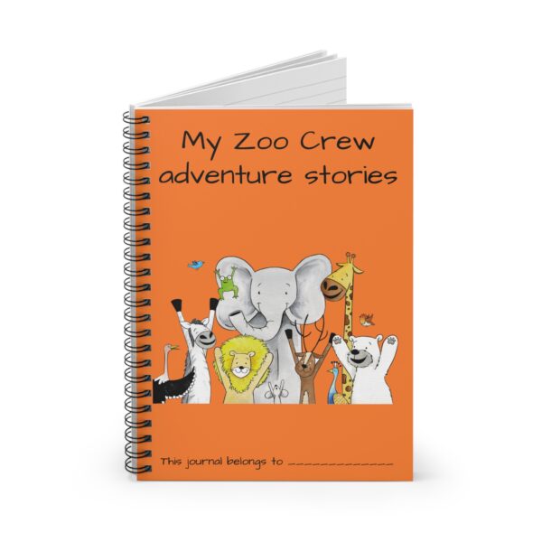 Journal - Zoo Crew Adventures Spiral Notebook with Ruled Lines - Image 2